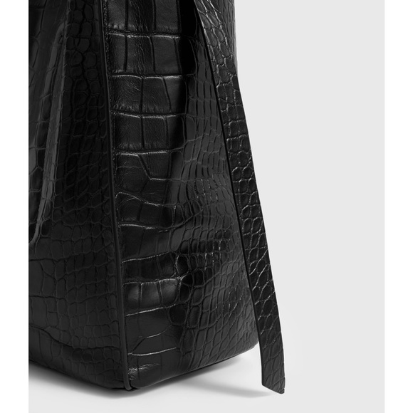 AllSaints Black Polly N/S Tote - Picture 6 of 16